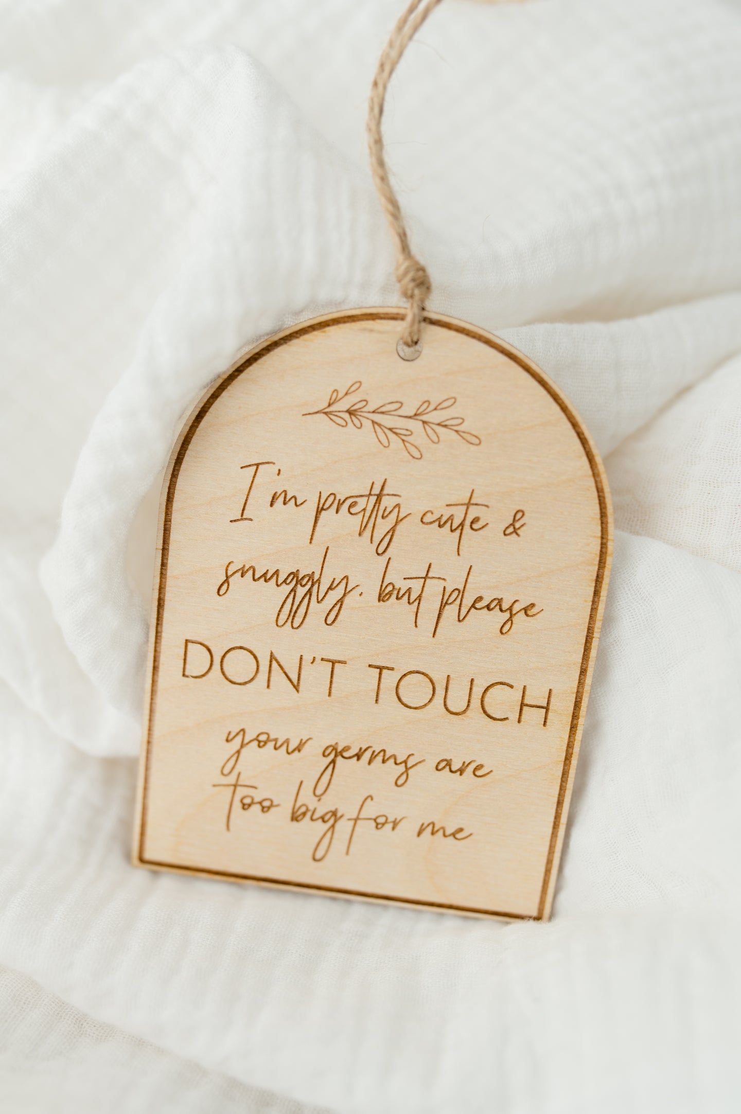 Please Don't Touch Baby Car Seat and Stroller Tag